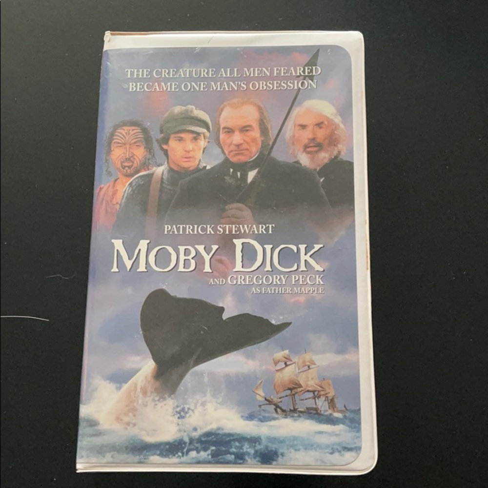 HALLMARK PATRICK STEWART MOBY DICK 1998 VHS TAPE
